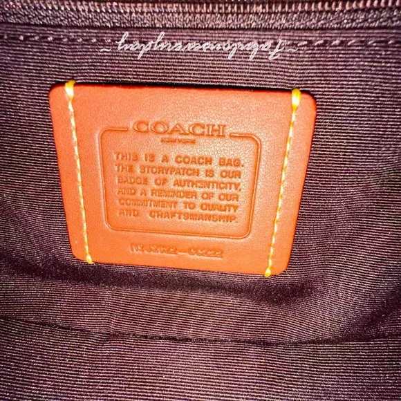 Coach Carmen Mini Crossbody Bag With Cherry Print In Leather/Gold/Black CCZ22 - Picture 8 of 8